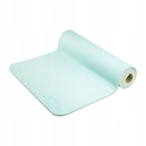 Мат для фітнесу  4FIZJO TPE 180 x 60 x 0.6 см Mint/Grey - фото №6